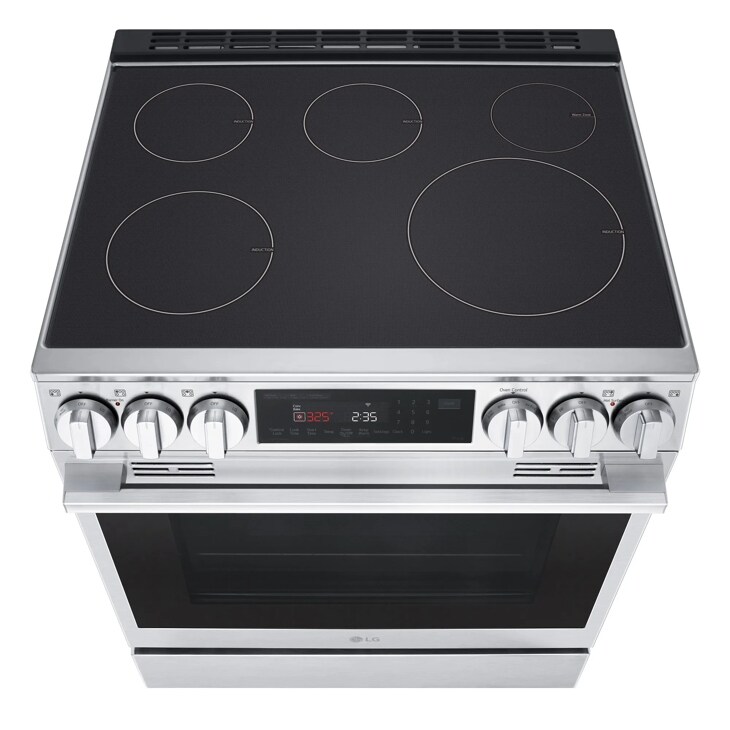 30" LG Smart Induction Slide-In Range with InstaView - LSIL6336XE