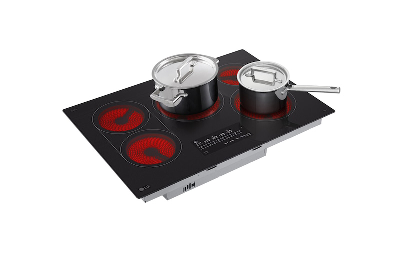 30" LG Smart Electric Cooktop with 5 Burners - CBEW3017BE