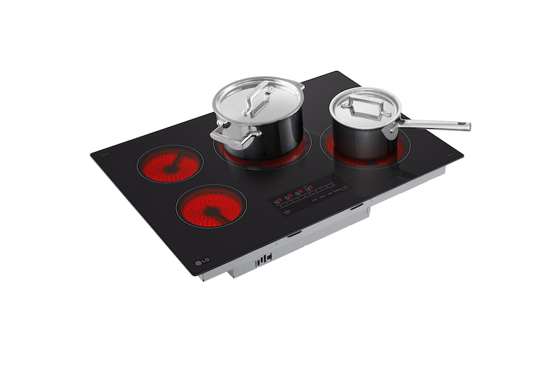 30" LG Smart Electric Cooktop with 4 Burners - CBEW3013BE
