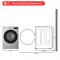 LG 7.4 Cu. Ft. Ultra Large Capacity Smart Front Load Gas Dryer with TurboSteam AI Sensing and Hybrid Electronic Controls with LCD Display - DLGX5801V