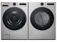 27" LG 5.2 Cu. Ft. Smart Front Load Washer and 7.4 Cu. Ft. Dryer with TurboSteam - WM5500HVA-DLGX5501V