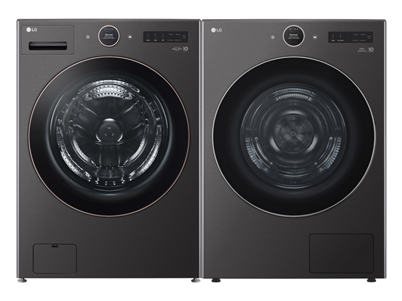 27" LG Front Load Washer and Direct Drive Dryer - WM6500HBA-DLHC6702B
