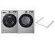 27" LG Front Load Washer and Electric Dryer with stacking Kit - KSTK4-WM5500HVA-DLEX5500V