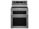 30" KitchenAid 6.7 Cu. Ft. Electric Double Oven Convection Range With 5 Elements - YKFED500ESS