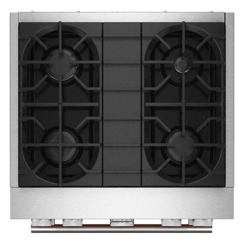 30" KitchenAid 4 Burner Commercial-Style Dual Fuel Range - KFDS930SSS