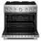 36" KitchenAid 6 Burner Commercial-Style Dual Fuel Range - KFDS936SSS