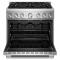 36" KitchenAid 6 Burner Commercial-Style Gas Range - KFGS936SSS