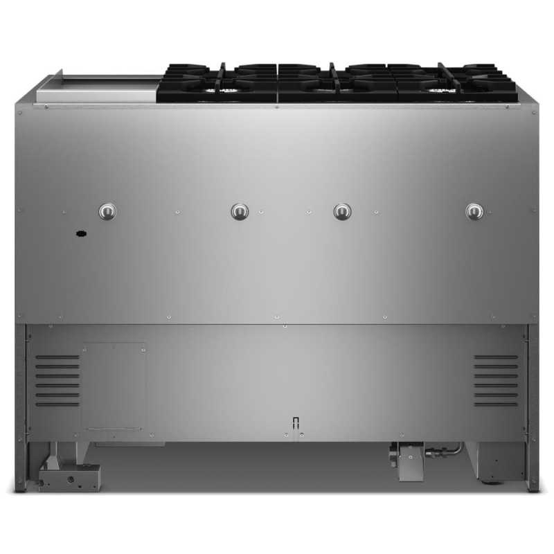 48" KitchenAid 6 Burner Commercial-Style Dual Fuel Range - KFDD948SWF