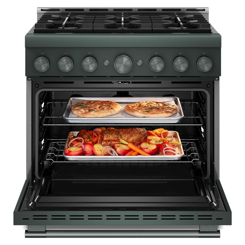 36" KitchenAid 6 Burner Commercial-Style Gas Range - KFGS936SJP