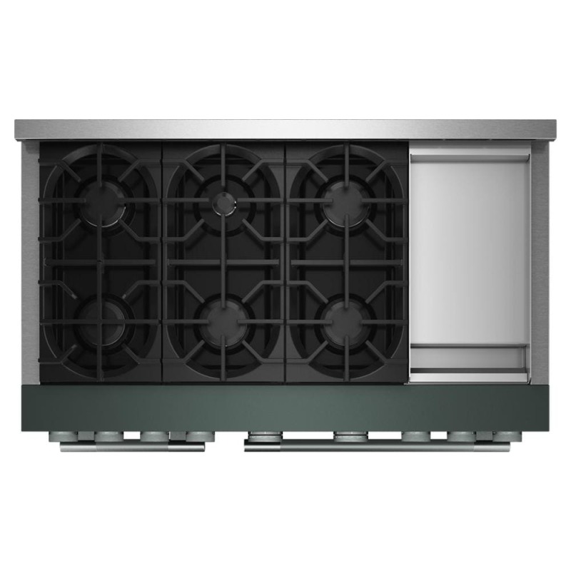 48" KitchenAid 6 Burner Commercial-Style Gas Range with Griddle - KFGD948SJP