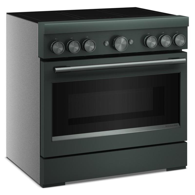 36" KitchenAid 6-Element Induction Freestanding Commercial-Style Range - KFIS936SJP