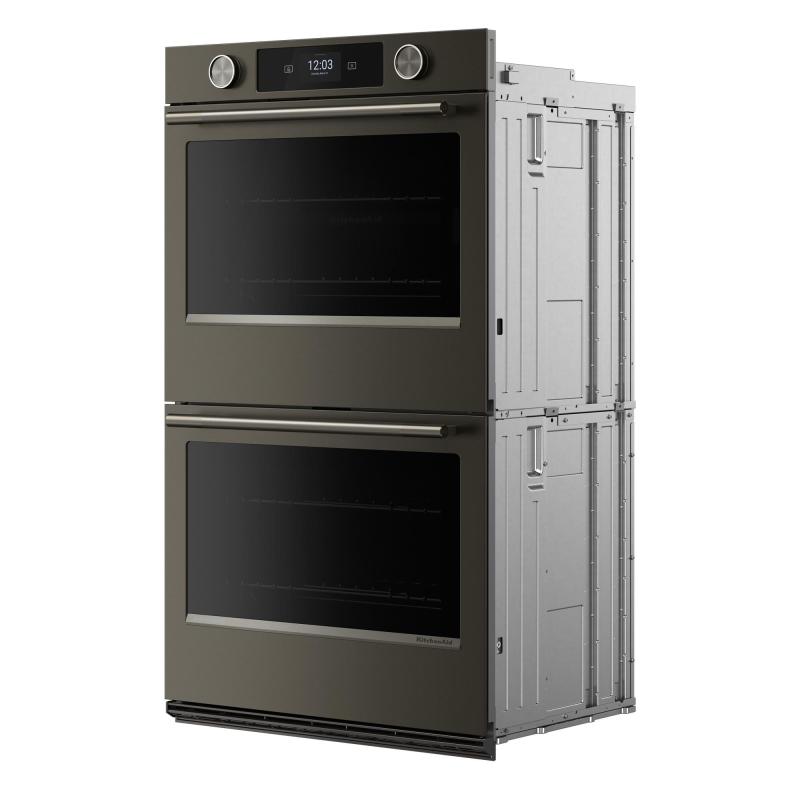 30" KitchenAid Smart Electric Double Wall Oven with Assisted Cooking Modes - KOED730SBE