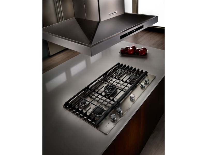 36" KitchenAid Island-Mount 3-Speed Canopy Hood - KVIB606DSS
