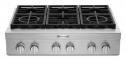 36"  KitchenAid 6-Burner Commercial-Style Gas Rangetop - KCGC506JSS