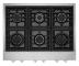36"  KitchenAid 6-Burner Commercial-Style Gas Rangetop - KCGC506JSS
