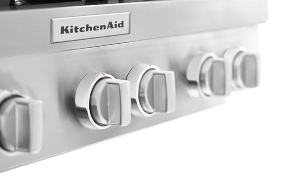 36"  KitchenAid 6-Burner Commercial-Style Gas Rangetop - KCGC506JSS