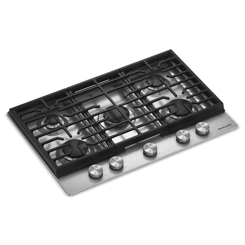 30" KitchenAid Gas-on-Metal Cooktop with 5 Versatile Burners - KCGK330SSS