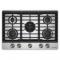 30" KitchenAid Gas-on-Metal Cooktop with an Integrated Wok Grate - KCGK530SSS