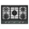 30" KitchenAid Gas-on-Metal Cooktop with an Integrated Wok Grate - KCGK730SJP
