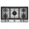 36" KitchenAid Gas-on-Metal Cooktop with an Integrated Wok Grate - KCGK736SSS