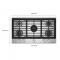36" KitchenAid Gas-on-Metal Cooktop with an Integrated Wok Grate - KCGK736SSS