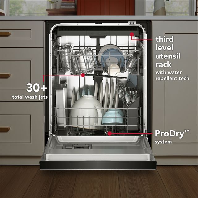 24" KitchenAid Third Level Utensil Rack Dishwasher - KDFS224SBL