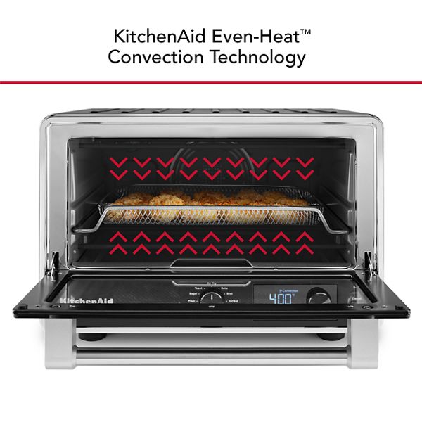 17" KitchenAid 0.74 Cu. Ft. Digital Countertop Oven with Air Fry - KCO124BM