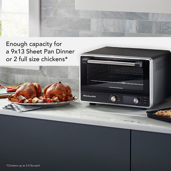 17" KitchenAid 0.74 Cu. Ft. Digital Countertop Oven with Air Fry - KCO124BM