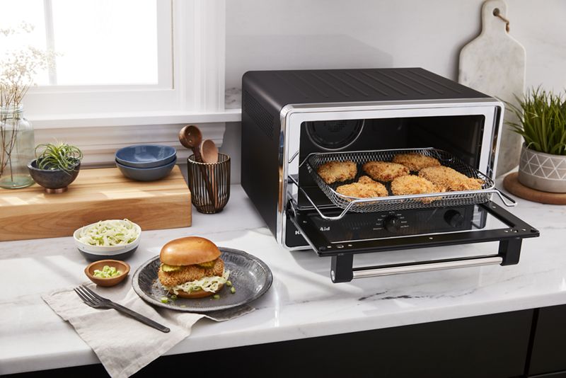 17" KitchenAid 0.74 Cu. Ft. Digital Countertop Oven with Air Fry - KCO124BM