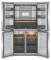 36" KitchenAid 19.4 Cu. Ft. Wide Counter-Depth 4-Door Refrigerator with PrintShield Finish - KRQC506MPS