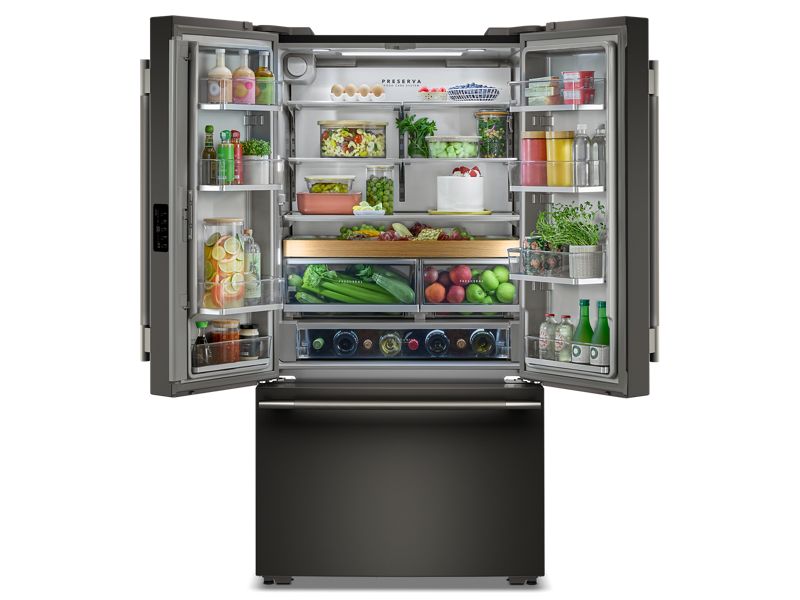 36" Kitchenaid 24 Cu. Ft. Counter-Depth French Door Refrigerator - KRFC236SBE