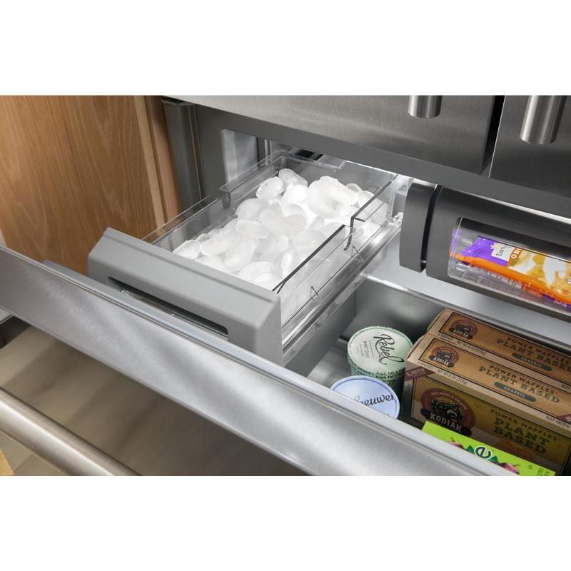 36" Kitchenaid 20.8 Cu. Ft. Built-In French Door Bottom Mount Refrigerator - KBFN536SBE