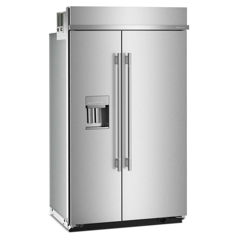48" Kitchenaid 29.4 Cu. Ft Built-In Side-by-Side Refrigerator - KBSD748SPS