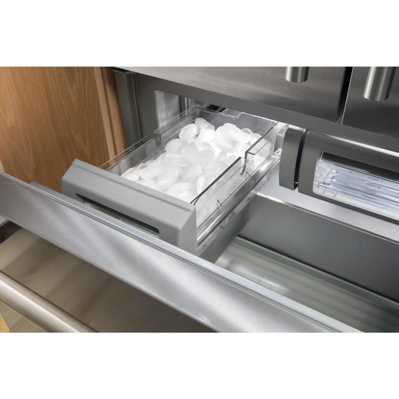36" KitchenAid 20.8 Cu. Ft. Built-In Bottom Mount Refrigerator with Platinum Interior - KBBR336SPS