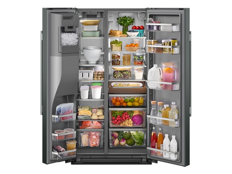 36" KitchenAid 20.8 Cu. Ft. Counter-Depth Side-by-Side Refrigerator - KRSC536RBE