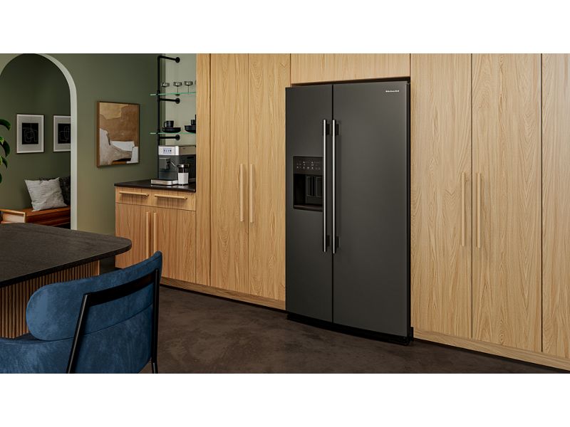 36" KitchenAid 20.8 Cu. Ft. Counter-Depth Side-by-Side Refrigerator - KRSC536RBE