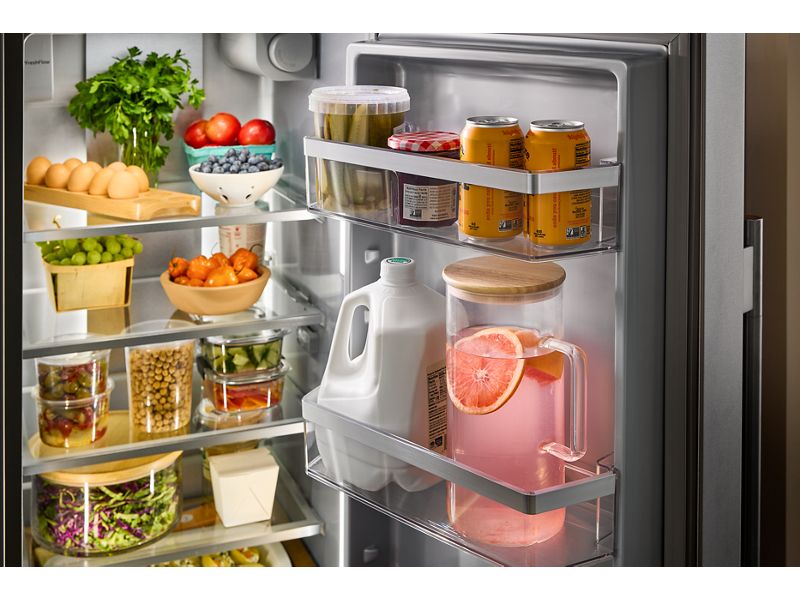 36" KitchenAid 20.8 Cu. Ft. Counter-Depth Side-by-Side Refrigerator - KRSC536RBE