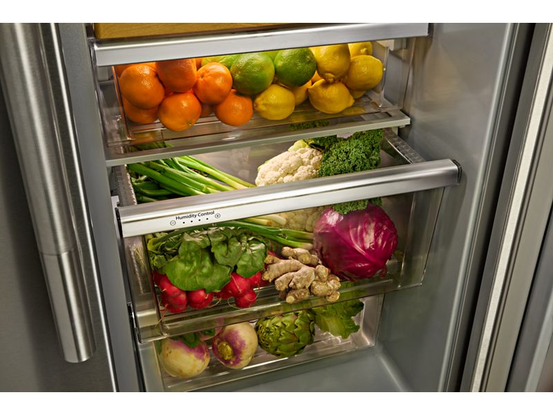 36" KitchenAid 20.8 Cu. Ft. Counter-Depth Side-by-Side Refrigerator - KRSC536RBE