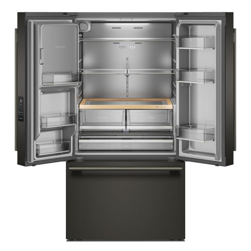 36" KitchenAid 30 cu. ft. French Door Refrigerator with Exterior Water and Ice - KRFF436SBE