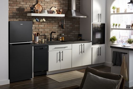 24" Whirlpool 11.6 Cu. Ft. Small Space Top-Freezer Refrigerator  - WRT112CZJB