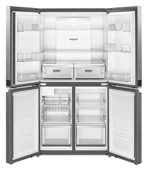 36" Whirlpool 19.4 Cu. Ft. Counter Depth 4 Door Refrigerator  - WRQA59CNKZ