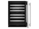 24" KitchenAid Undercounter Wine Cellar with Full-Extension Metal-Front Racks - KUWR324SSB