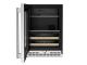 24" KitchenAid Beverage Center with Glass Door and Wood-Front Racks - KUBL524SPS