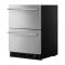 24" KitchenAid Stainless Steel Undercounter Double-Drawer Refrigerator/Freezer - KUCT524SSB