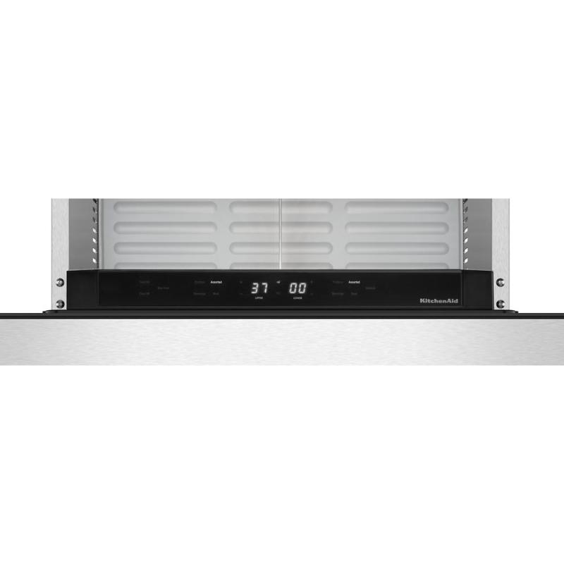 24" KitchenAid Stainless Steel Undercounter Double-Drawer Refrigerator/Freezer - KUCT524SSB