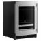 24" KitchenAid Beverage Center with Glass Door and Metal-Front Racks - KUBL524SSB