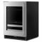 24" KitchenAid Beverage Center with Glass Door and Metal-Front Racks - KUBL524SSB