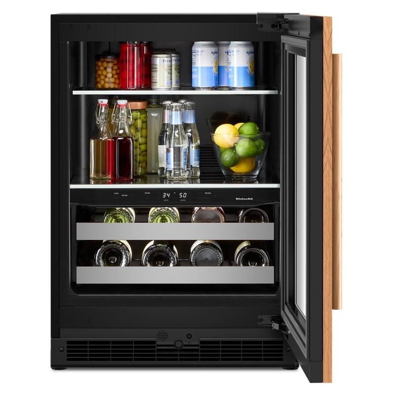 24" KitchenAid Panel-Ready Beverage Center - KUBR524SPA