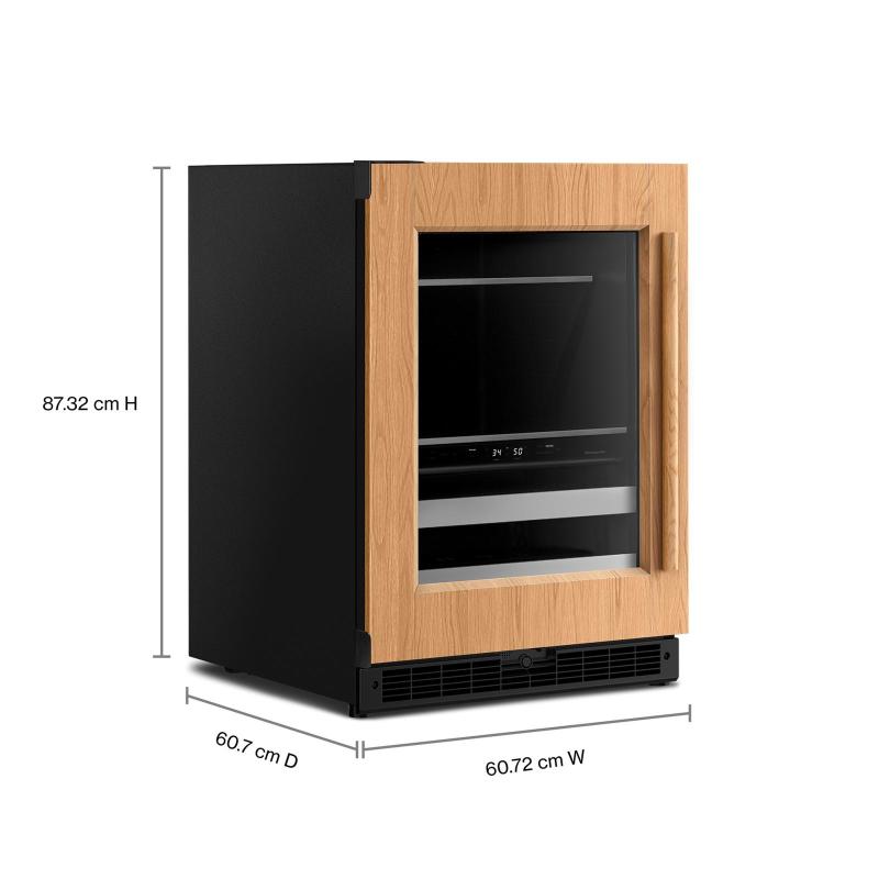 24" KitchenAid Panel-Ready Beverage Center - KUBR524SPA