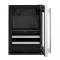 24" KitchenAid Beverage Center with Glass Door and Metal-Front Racks - KUBR524SSB
